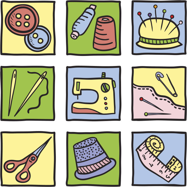 缝纫用品和工具图片下载