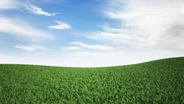 天空和草地图片下载