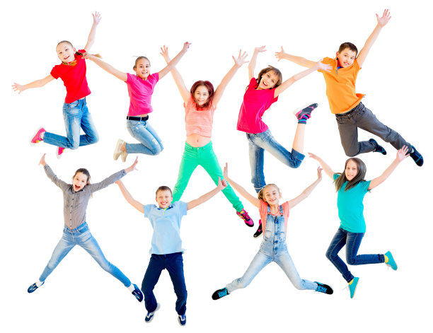 快乐的孩子们跳图片下载