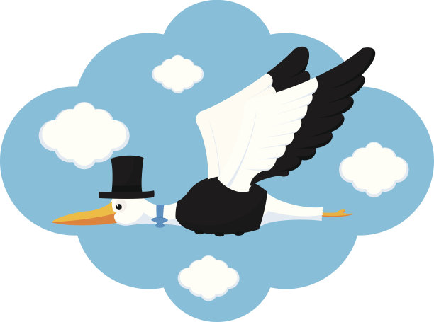 优雅的鹳飞图片下载