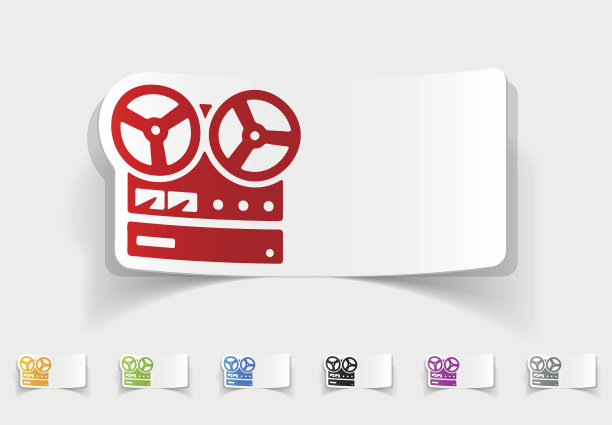 现实的设计元素。立体声录音机图片下载