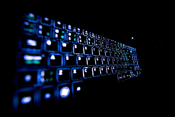 蓝色的键盘图片下载