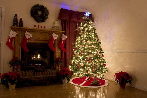 圣诞节在家里图片下载