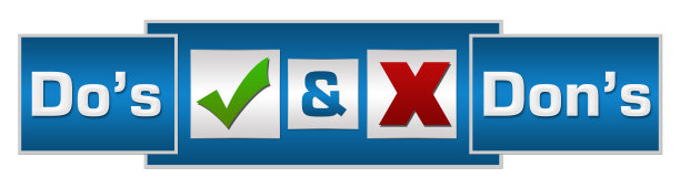 应该做什么和不应该做什么蓝色水平图片下载