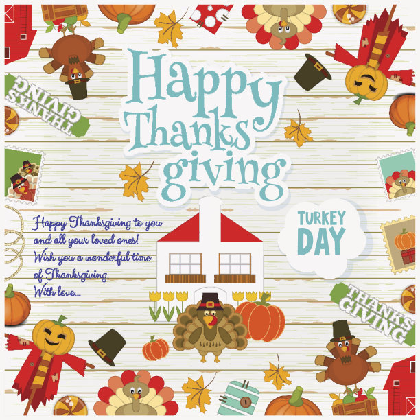 感恩节卡片图片下载
