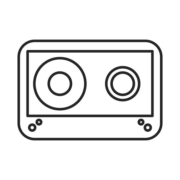 盒式旧孤立图标图片下载