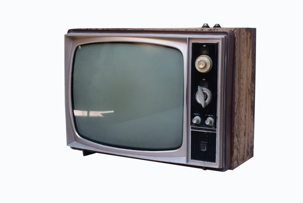 屏幕黑屏的老式电视图片下载