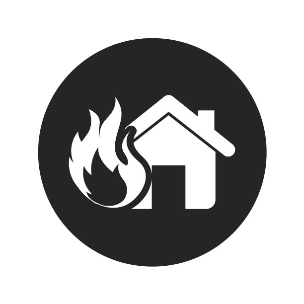 房屋保险孤立图标图片下载