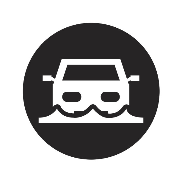 汽车保险孤立图标图片下载