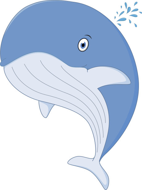 快乐的鲸鱼卡通图片下载