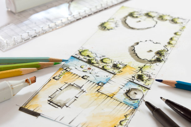 小园林景观设计小品图片下载