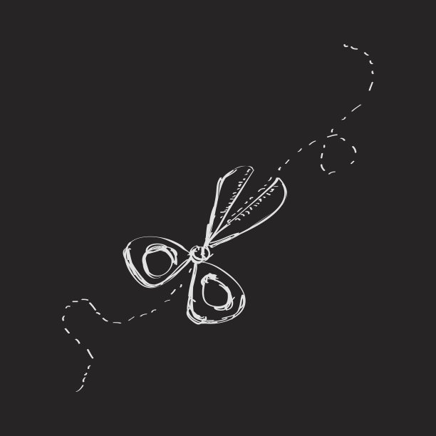 简单的剪刀涂鸦图片下载