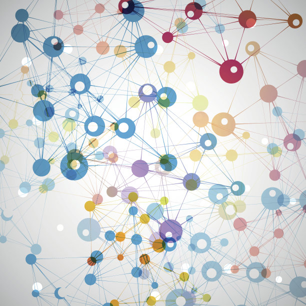 向量网络连接和DNA eps 10图片下载