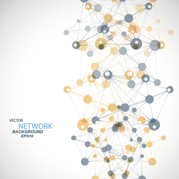 向量网络连接和DNA eps 10图片下载