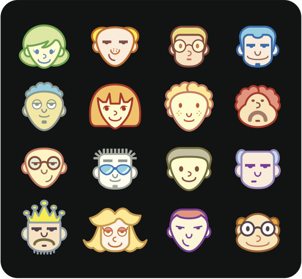 彩色图标|面图片下载