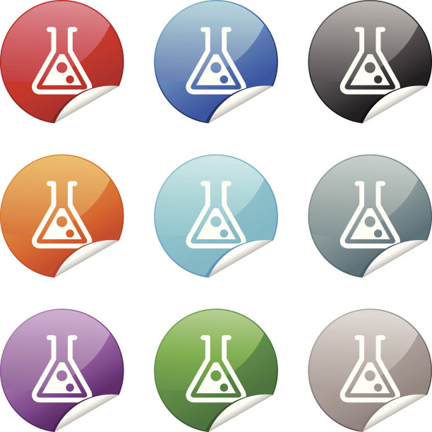 贴纸图标|实验室瓶图片下载