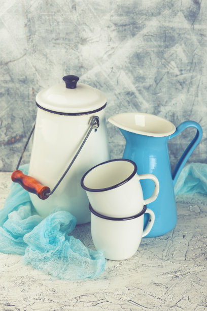 复古的家居布置，柔和柔和的色彩。图片下载