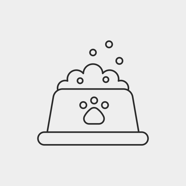 宠物狗粮线条图标图片下载