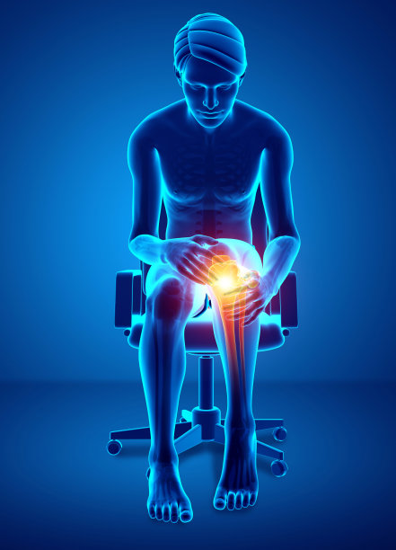 男性的膝盖疼痛图片下载