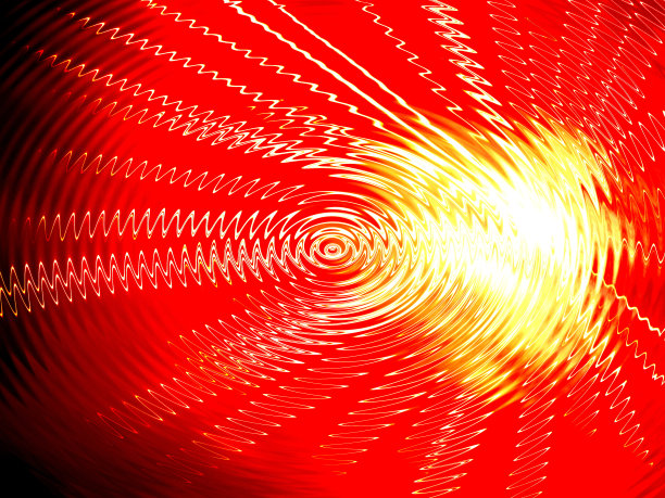 卷曲抽象背景黄红色图片下载