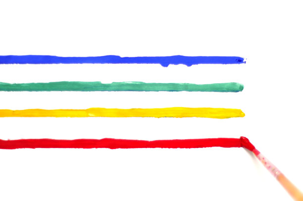 刷上油漆和彩色条纹图片下载