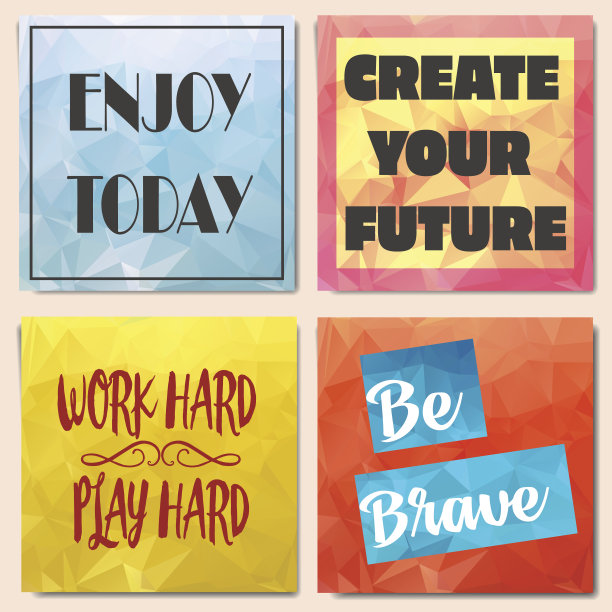 一套低聚宣传册动机。图片下载