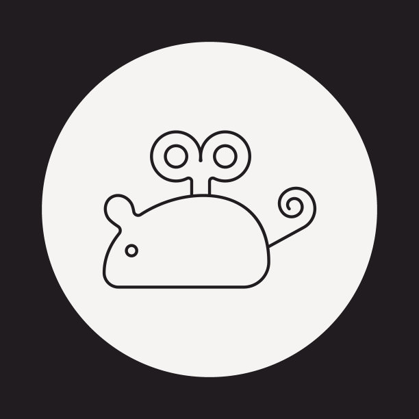 鼠标玩具线图标图片下载