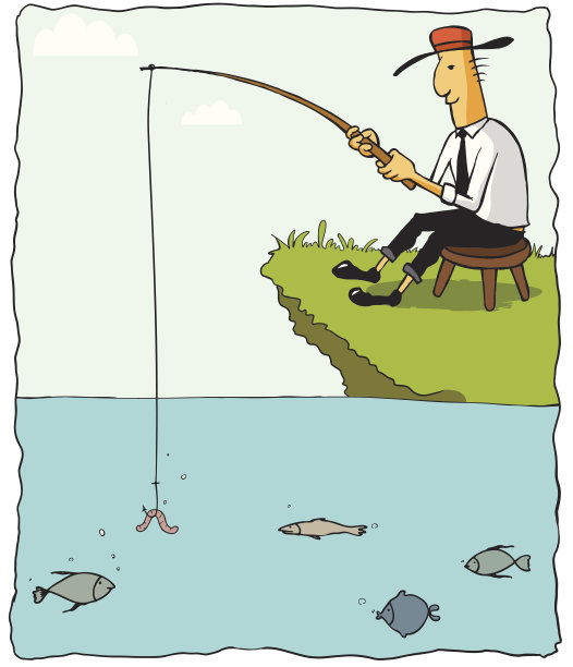 钓鱼的商人图片下载