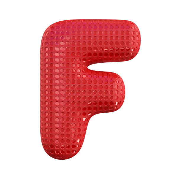 字母表中的充气字母。三维渲染图片下载