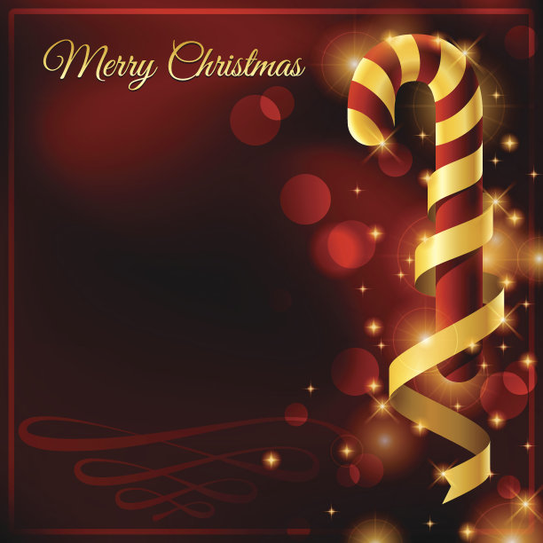 闪闪发光的糖果手杖设计圣诞假期图片下载