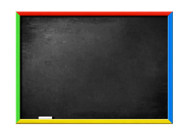 彩色框架的黑色空白板图片下载