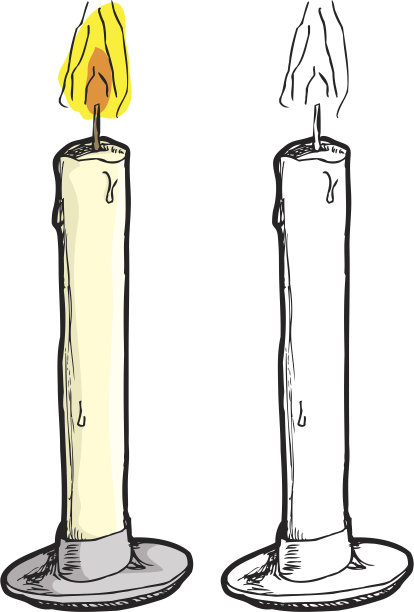 燃烧的蜡烛图片下载