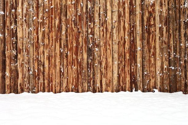 木背景加雪图片下载