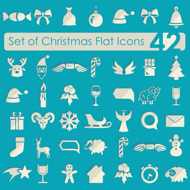 圣诞标志套装图片下载