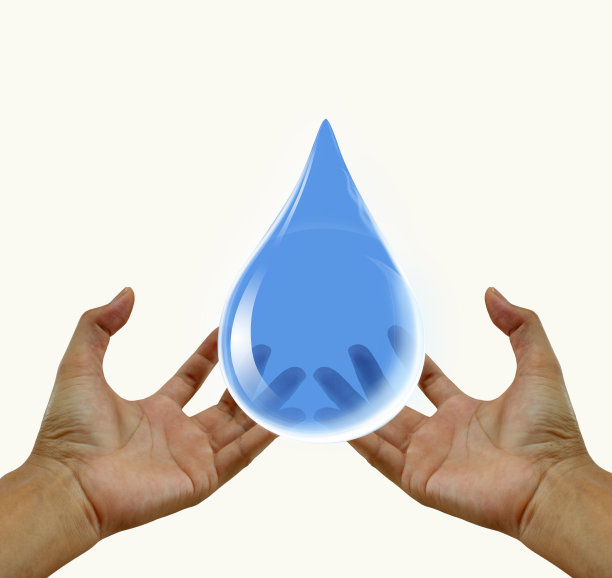 手中的水滴图片下载