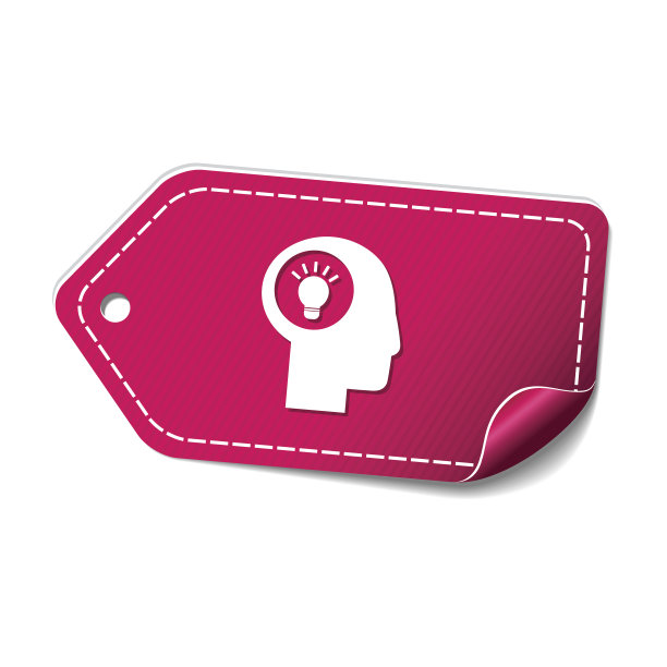 粉色矢量图标设计理念图片下载