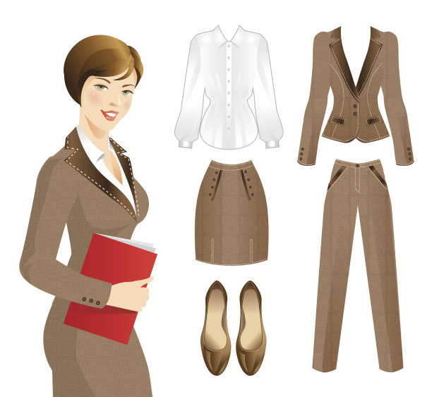 办公室的衣服。图片下载