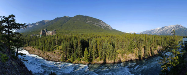 班夫温泉酒店，加拿大图片下载
