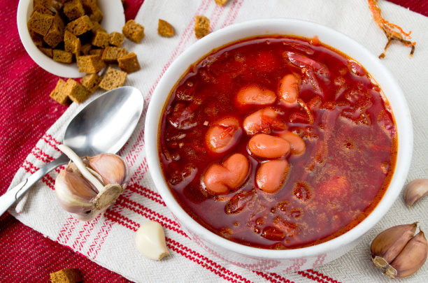 传统乌克兰甜菜根汤罗宋汤图片下载