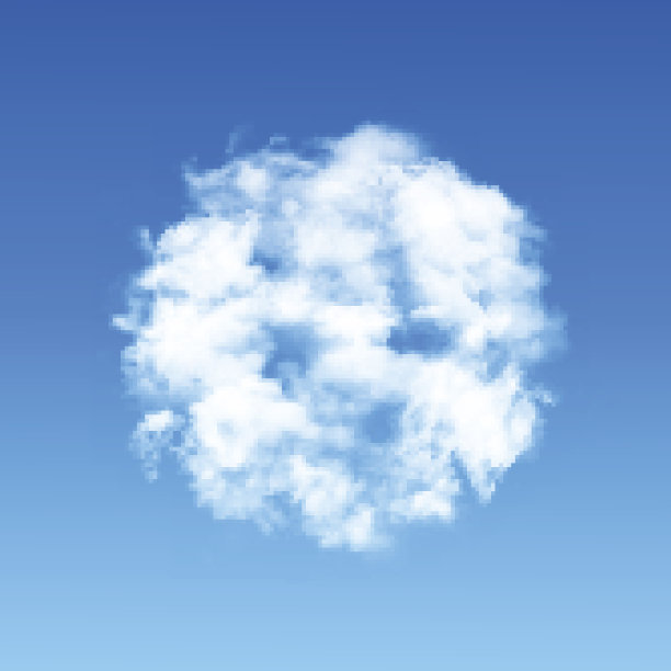 云朵做成的圆形图片下载