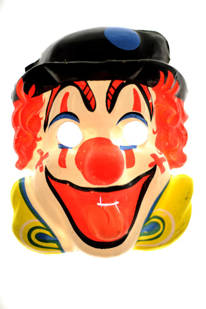 古董万圣节法国面具上的白色图片下载