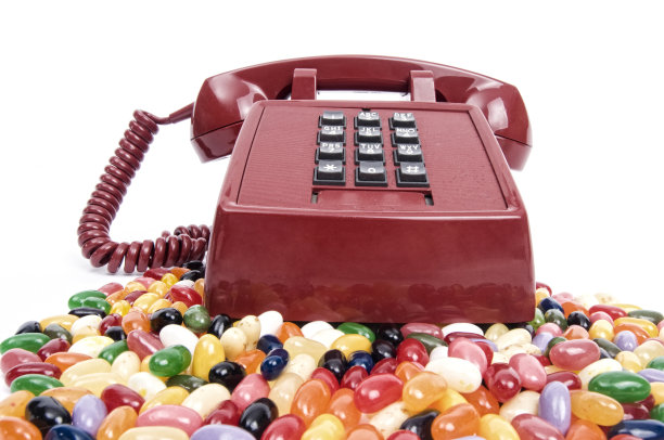 Jellybean复古红色电话素材图片