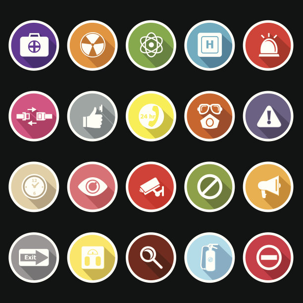 长阴影的一般医疗保健图标图片下载