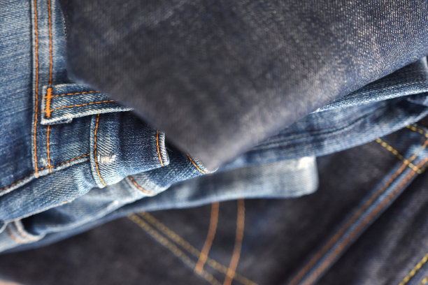 粗斜纹牛仔面料图片下载