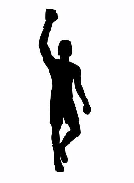 白底上的鲍克瑟阴影图片下载