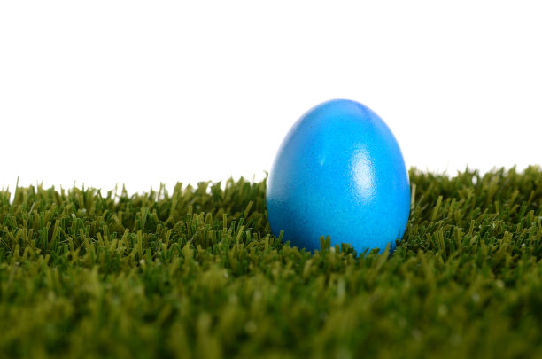 复活节彩蛋躺在草地上图片下载