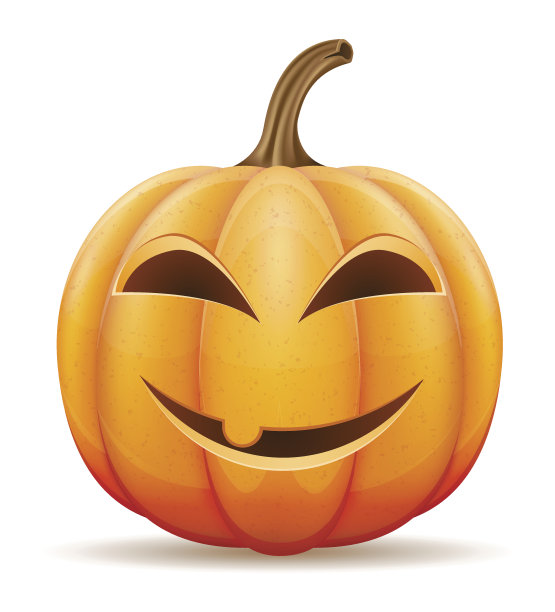 万圣节南瓜矢量插图图片下载