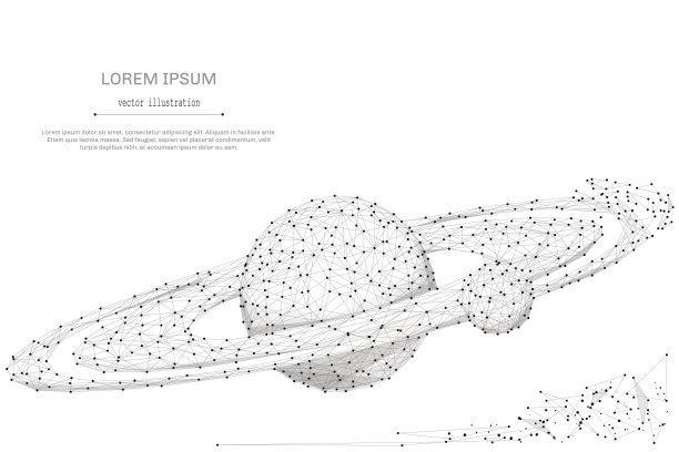 行星在太空低聚灰色图片下载