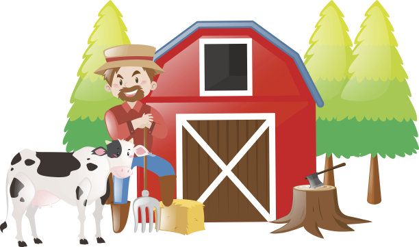 在农场工作的农民图片下载