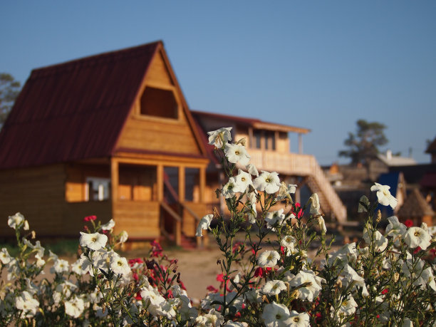Olkhon的木屋图片下载